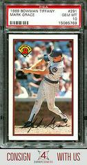 Mark Grace #291 Baseball Cards 1989 Bowman Tiffany Prices