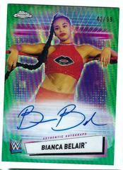 Bianca Belair [Green Refractor] #A-BB Wrestling Cards 2021 Topps Chrome WWE Autographs Prices