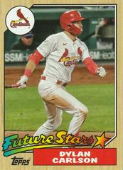Dylan Carlson Baseball Cards 2022 Topps Oversized 1987 Topps Future Stars Prices