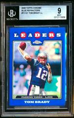Tom Brady [Blue Refractor] #TC121 Football Cards 2008 Topps Chrome Prices