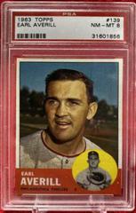 Earl Averill #139 Baseball Cards 1963 Topps Prices