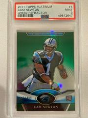 Cam Newton [Green Refractor] #1 Football Cards 2011 Topps Platinum Prices