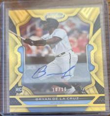 Bryan De La Cruz [Autograph Gold] #9 Baseball Cards 2022 Panini Chronicles Certified Prices