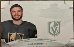 Gage Quinney Hockey Cards 2020 Upper Deck The Cup Rookie Class of 2021 Prices