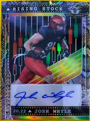 Josh Whyle [Snakeskin] #RS-JW3 Football Cards 2022 Leaf Valiant Autographs Rising Stock Prices