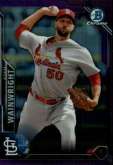Adam Wainwright [Purple Refractor] #66 Baseball Cards 2016 Bowman Chrome Prices