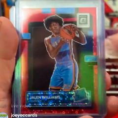 Jalen Williams [Fast Break Red] #235 Basketball Cards 2022 Panini Donruss Optic Prices