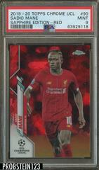 Sadio Mane [Red] #90 Soccer Cards 2019 Topps Chrome UEFA Champions League Sapphire Prices
