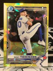 Ricky Tiedemann [Yellow] #BDC-89 Baseball Cards 2021 Bowman Draft Sapphire Prices