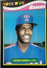 Ruben Sierra #24 Baseball Cards 1987 Topps Toys R US Rookies Prices