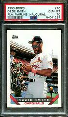 Ozzie Smith [Fla. Marlins Inaugural] Baseball Cards 1993 Topps Prices