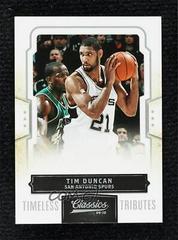 Tim Duncan [Timeless Threads] #31 Basketball Cards 2009 Panini Classics Prices