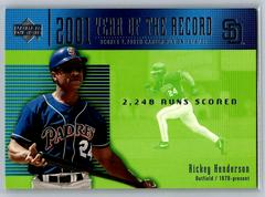 Rickey Henderson #734 Baseball Cards 2001 Upper Deck Prices