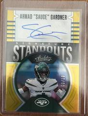 Ahmad 'Sauce' Gardner [Gold] #SS-2 Football Cards 2023 Panini Absolute Signature Standouts Prices