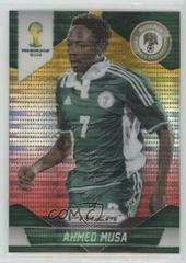 Ahmed Musa [Yellow & Red Pulsar Prizm] #154 Soccer Cards 2014 Panini Prizm World Cup Prices