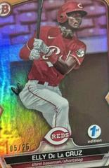 Elly De La Cruz [Orange] #BPPF-65 Baseball Cards 2023 Bowman 1st Edition Prices