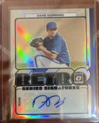Dane Dunning #RET-DD Baseball Cards 2021 Panini Donruss Optic Retro Signature Series Prices