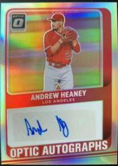 Andrew Heaney [Holo] #OA-AH Baseball Cards 2021 Panini Donruss Optic Autographs Prices