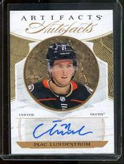 Isac Lundestrom Hockey Cards 2022 Upper Deck Artifacts Auto Facts Prices