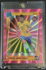 Gabriel Martinelli [Pink Laser] #182 Soccer Cards 2021 Panini Donruss Road to Qatar Prices