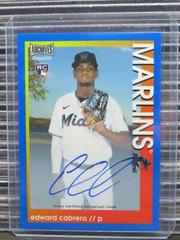Edward Cabrera [Blue] #AS-EC Baseball Cards 2022 Topps Archives Snapshots Autographs Prices