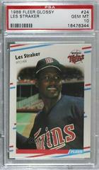 Les Straker #24 Baseball Cards 1988 Fleer Glossy Prices