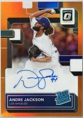 Andre Jackson [Orange] Baseball Cards 2022 Panini Donruss Optic Rated Rookie Signatures Prices