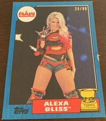 Alexa Bliss [Blue] Wrestling Cards 2017 Topps WWE Heritage Prices