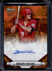 Brady House [Orange] #PA-BH Baseball Cards 2023 Bowman Sterling Prospect Autograph Prices