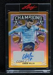 David Villa [Prismatic Gold] #C-DV1 Soccer Cards 2022 Leaf Metal Champions Autographs Prices