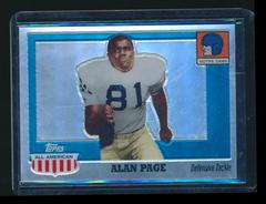 Alan Page [Chrome Refractor] #4 Football Cards 2005 Topps All American Prices