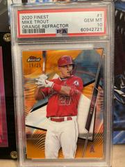 Mike Trout [Orange Refractor] #1 Baseball Cards 2020 Topps Finest Prices