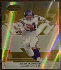 Brad Johnson [Mirror Gold] #81 Football Cards 2006 Leaf Certified Materials Prices