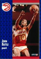 John Battle #1 Basketball Cards 1991 Fleer Prices