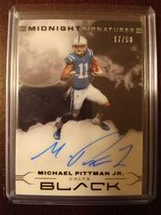 Michael Pittman Jr. Football Cards 2022 Panini Black Midnight Signatures Prices