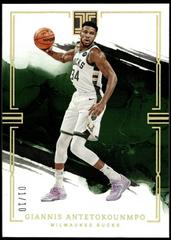 Giannis Antetokounmpo [Holo Gold] #23 Basketball Cards 2022 Panini Impeccable Prices