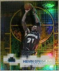 Kevin Garnett [Gold Refractor] #63 Basketball Cards 2000 Finest Prices