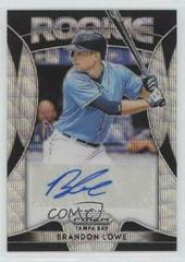 Brandon Lowe [Blue Wave Prizm] #RA-BL Baseball Cards 2019 Panini Prizm Rookie Autographs Prices