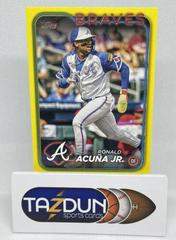 Ronald Acuna Jr. [Yellow] #1 Baseball Cards 2024 Topps Prices