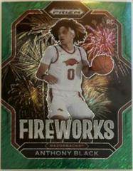 Anthony Black [Green Shimmer] #10 Basketball Cards 2023 Panini Prizm Draft Picks Fireworks Prices