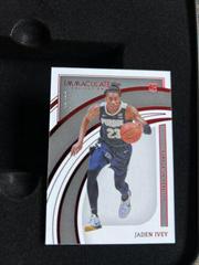 Jaden Ivey [Red] #14 Basketball Cards 2022 Panini Immaculate Collection Collegiate Prices