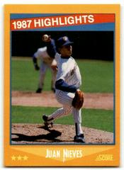 Juan Nieves #655 Baseball Cards 1988 Score Glossy Prices