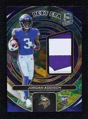Jordan Addison [Splatter Neon] #5 Football Cards 2023 Panini Spectra Next Era Prices