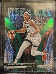 Candace Parker [Green] #9 Basketball Cards 2022 Panini Prizm WNBA Fireworks Prices