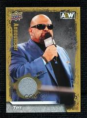 Taz [Mat Relic Gold] #100 Wrestling Cards 2022 Upper Deck AEW Prices