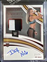 Ivy Nile [Memorabilia Autograph Red] Wrestling Cards 2022 Panini Immaculate WWE Prices