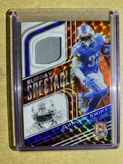D'Andre Swift [Neon Orange] #SS-DSW Football Cards 2022 Panini Spectra Sunday Spectacle Prices