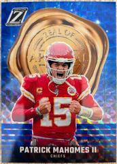 Patrick Mahomes II [Blue] #1 Football Cards 2023 Panini Zenith Zeal of Approval Prices