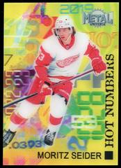 Moritz Seider Hockey Cards 2022 Skybox Metal Universe Hot Numbers Prices