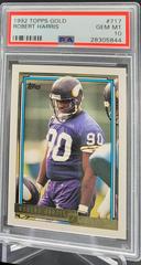 Robert Harris Football Cards 1992 Topps Gold Prices